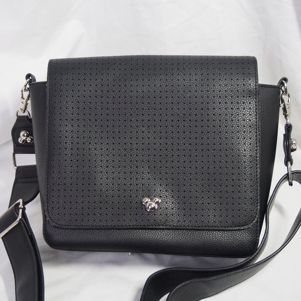 Mickey Mouse Icon Disney Store '21 Square Crossbody Bag/Enamel Pin Flair Flap